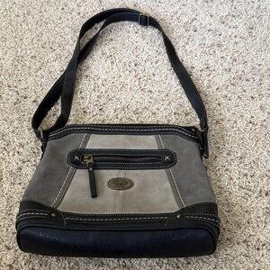 b.o.c crossbody satchel handbag purse colorblock like new